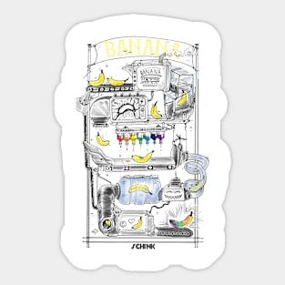 Banana Machine Sticker